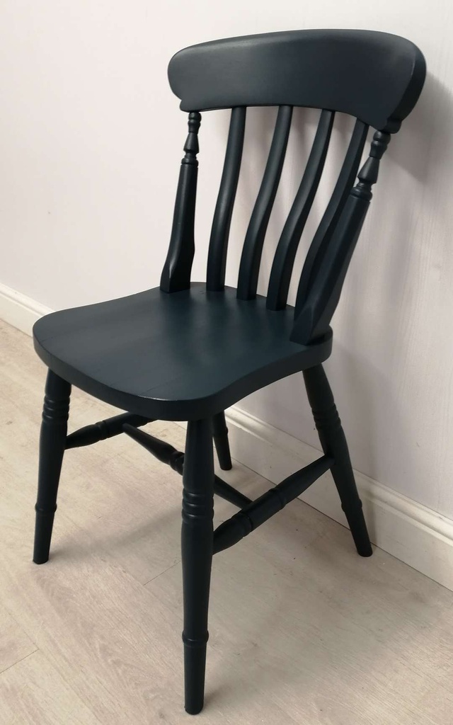 4 x 'Hague Blue' Slat Back Dining Chairs