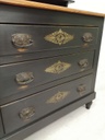 Black Dressing Chest with Mirror