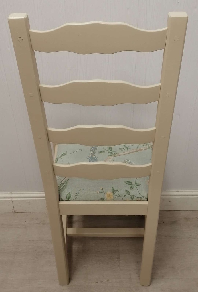 4 x ‘Joa’s White’ Ladder Back Chairs