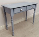 Pine Blue Two Drawer Console Table