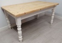 4ft ‘Chalk White’ Pine Dining Table