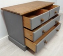 Pine ‘Anthracite’ Four Drawer Chest
