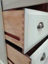 ‘Old White’ STAG Linen Cupboard with Drawers