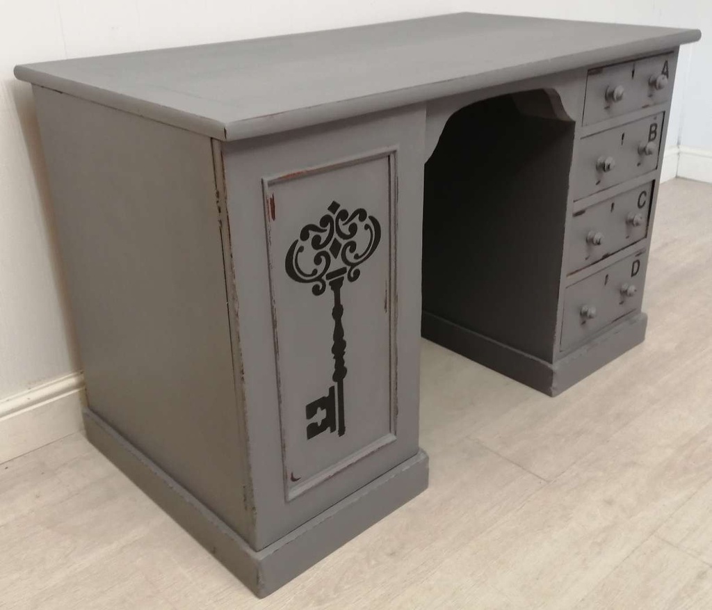 ‘Anthracite’ Four Drawer Desk