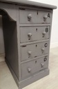 ‘Anthracite’ Four Drawer Desk