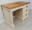 Three Drawer ‘Clotted Cream’ Pine Desk