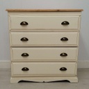 Pine ‘Clotted Cream’ Four Drawer Chest