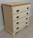 Pine ‘Clotted Cream’ Four Drawer Chest