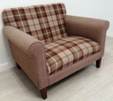 Large Tartan Cuddle Chair