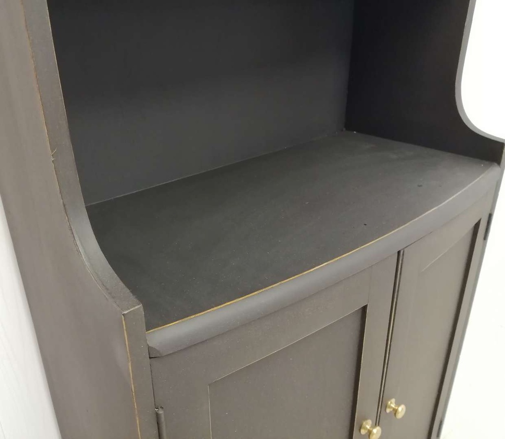 ‘Natural Charcoal’ Narrow Cupboard Base Bookcase