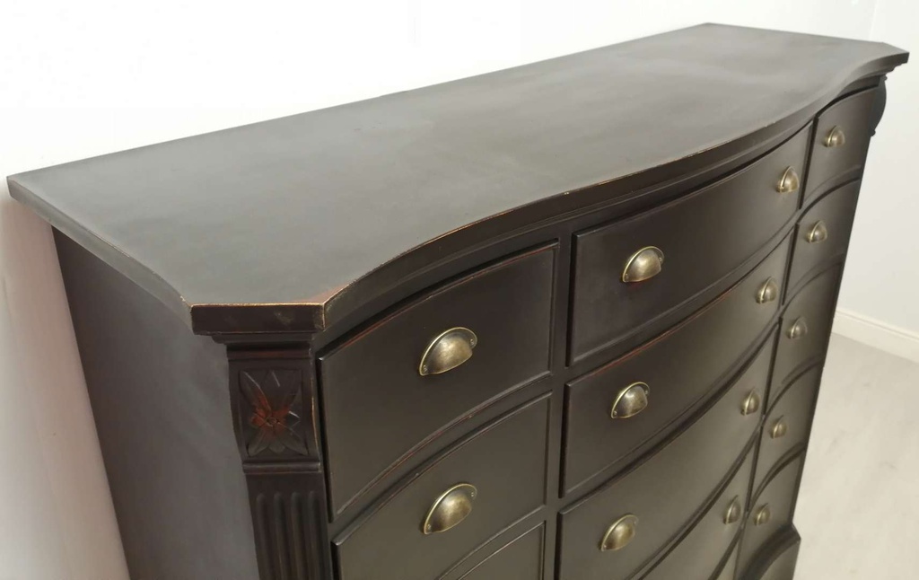 Stunning Large ‘Natural Charcoal’ Chest of Fifteen Drawers