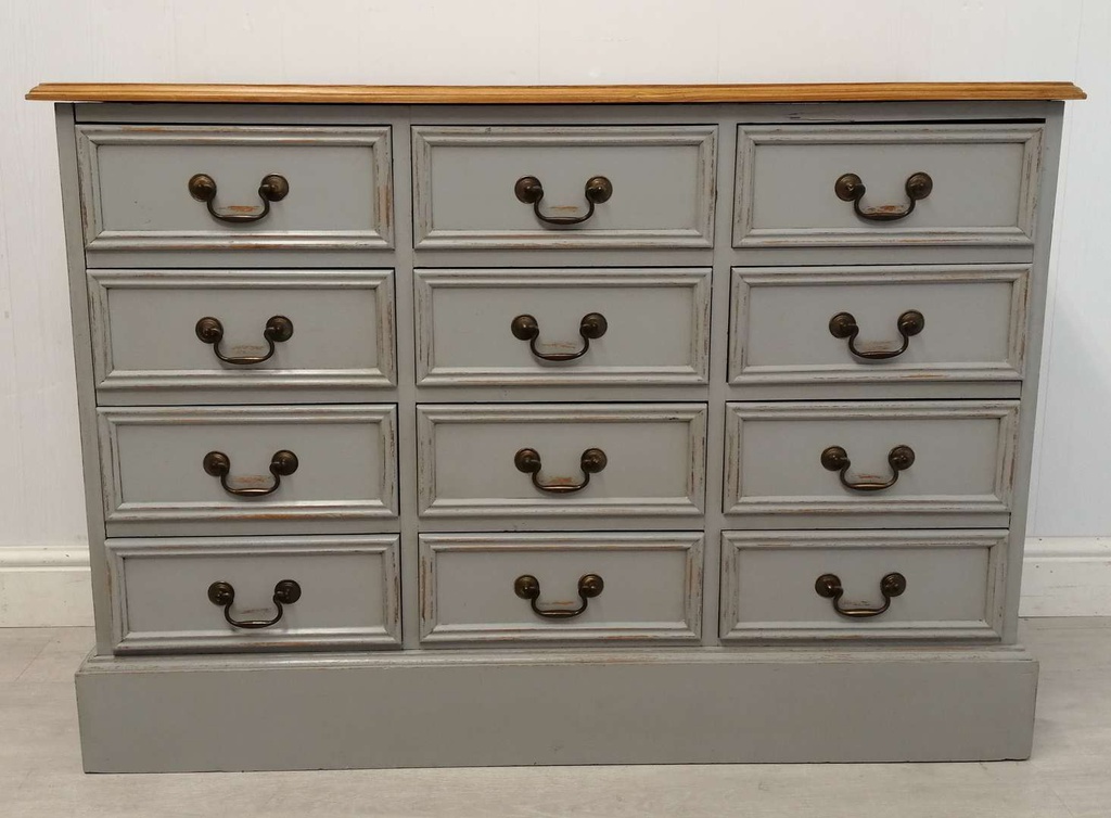 ‘Mineral Grey’ Chest of Twelve Drawers