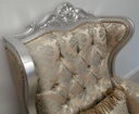 Large Silver French Style Armchair
