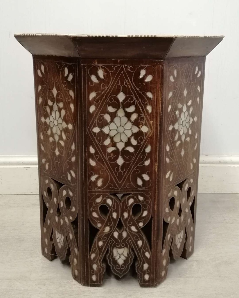 Top Quality Mother of Pearl Detailed Side Table