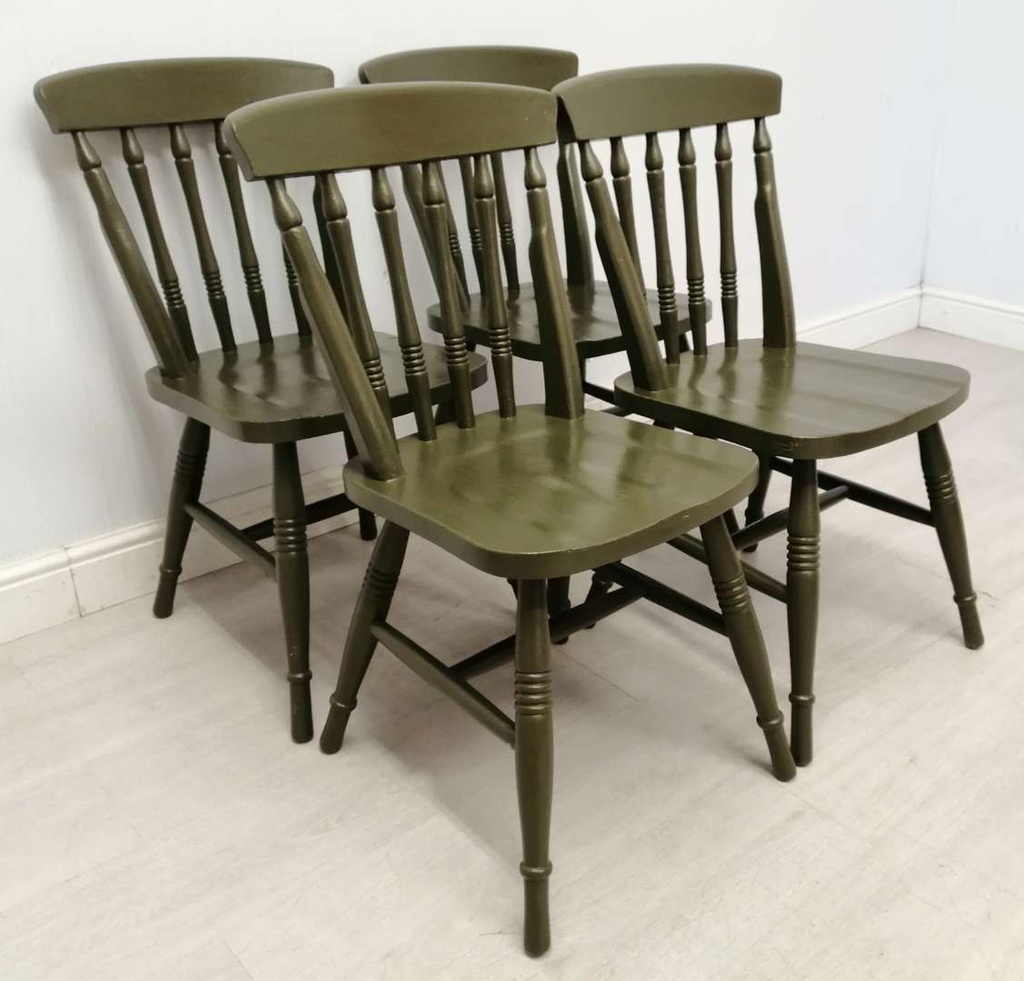 4 x ‘Tarragon’ Spindle Back Chairs