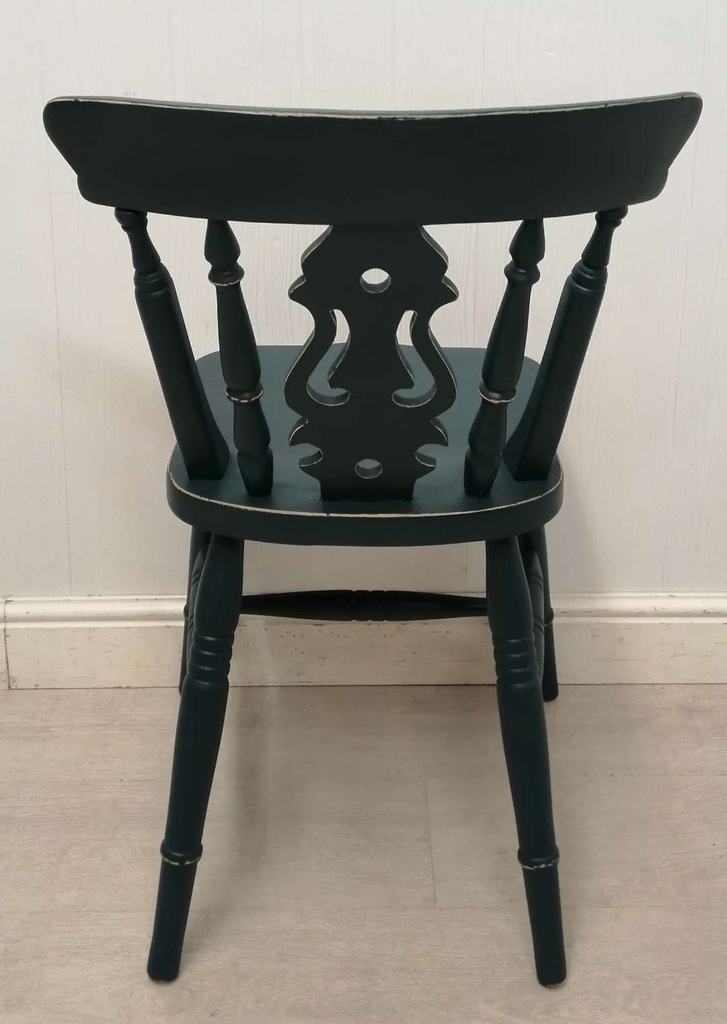 4 x ‘Hague Blue’ Fiddle Back Dining Chairs