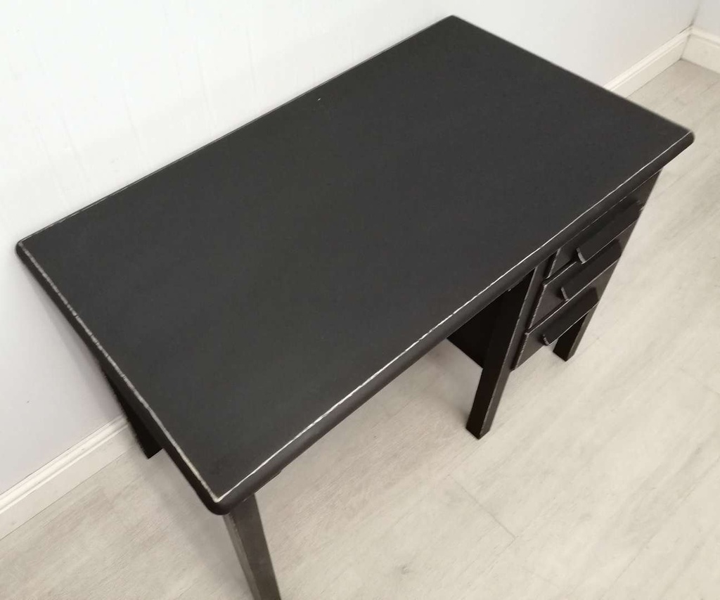 ‘Natural Charcoal’ Three Drawer Desk