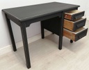 ‘Natural Charcoal’ Three Drawer Desk