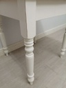2ft3&quot; Small ‘Cotton White’ Pine Table