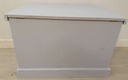 Solid pine blanket/toy chest painted in light blue