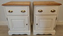 CHALK WHITE SHABBY CHIC  BEDSIDE CUPBOARD