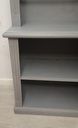 tall grey shabby chic bookcase/ disply unit