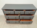 lovely painted seven drawer pine chest