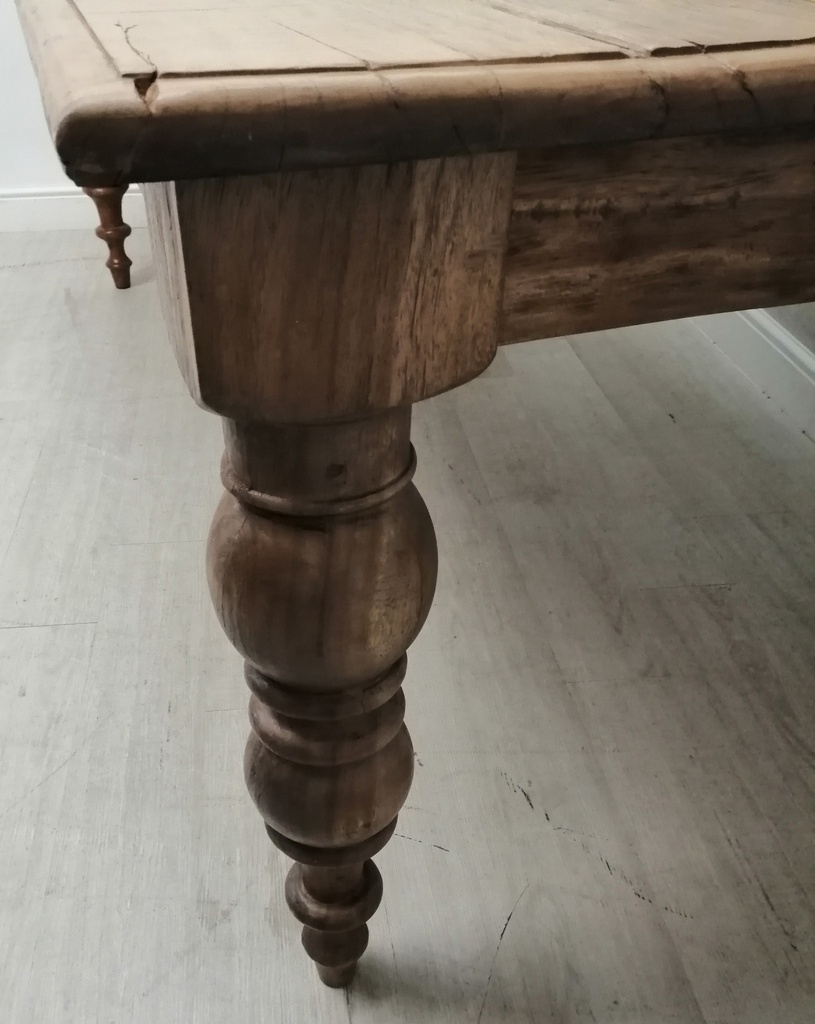 Stunning rustic large table and single bench set