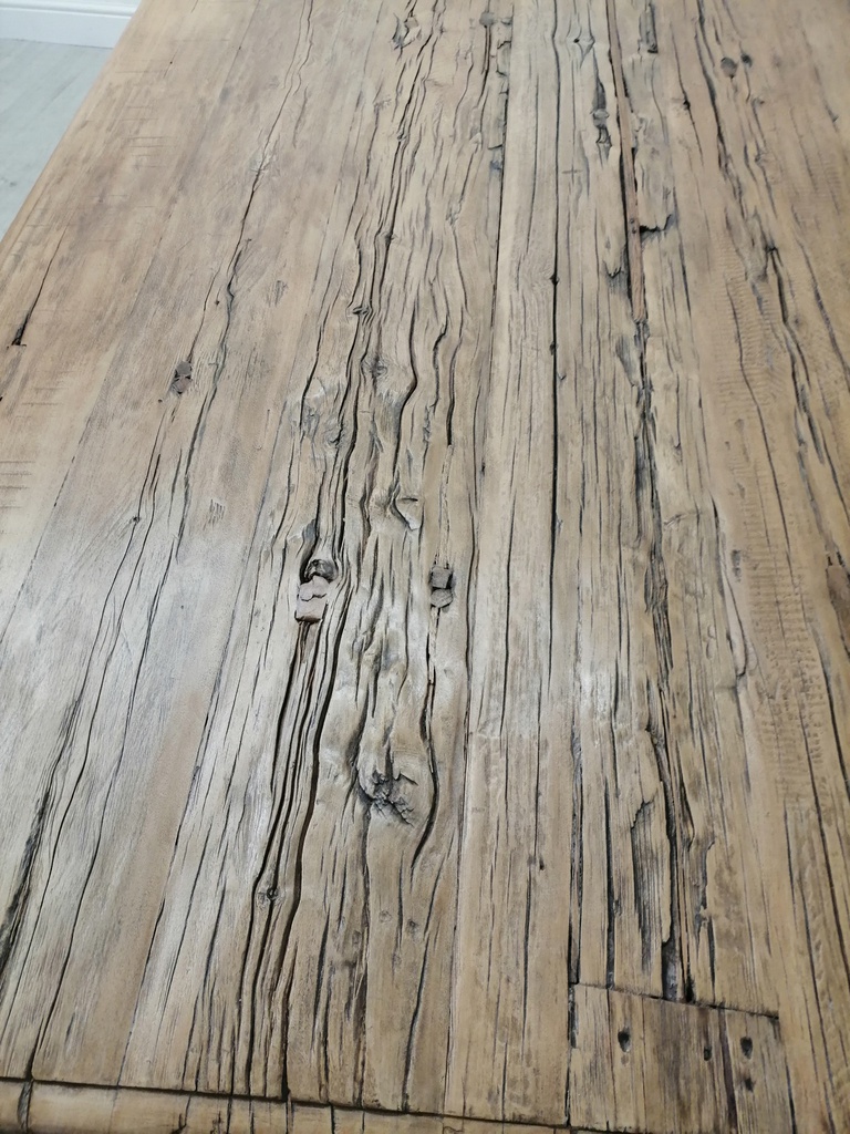 Stunning rustic large table and single bench set