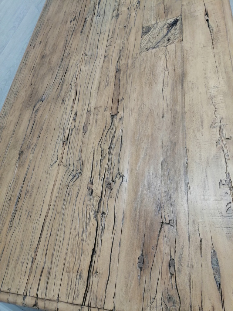 Stunning rustic large table and single bench set