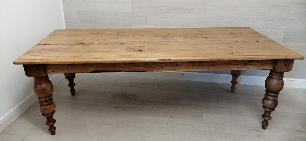 Stunning rustic large table and single bench set