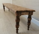 Stunning rustic large table and single bench set