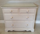 lovely white wash chest of drawers