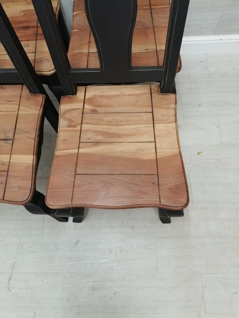 lovely french style  DINING TABLE, four CHAIRS &amp; BENCH SET