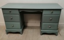 STAG DRESSING DESK PAINTED FARROW AND BALL OVAL ROOM BLUE