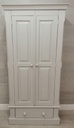 PINE ‘WINTER GREY’ DOUBLE WARDROBE WITH DRAWER