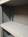 grey painted bookcase