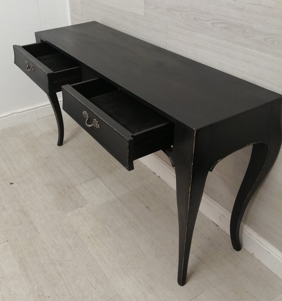 Black painted Console Table