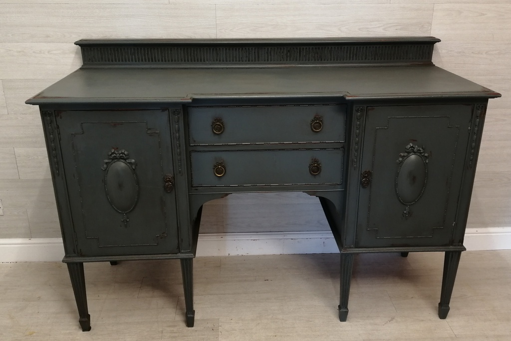 lovely vintage painted grey sideboard