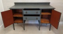 lovely vintage painted grey sideboard