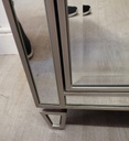 MIRRORED TWO DRAWER BEDSIDE CHEST