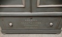 STUNNING LARGE ANTIQUE PAINTED WARDROBE /LINEN CUPBOARD
