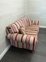 LAURA ASHLEY  CRANBERRY  stripeTWO SEATER SOFA