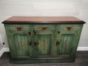 Antique Green Edwardian Sideboard