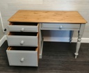 quality pine painted grey computer desk