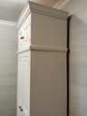 Quality pine painted TOP BOX DOUBLE WARDROBE