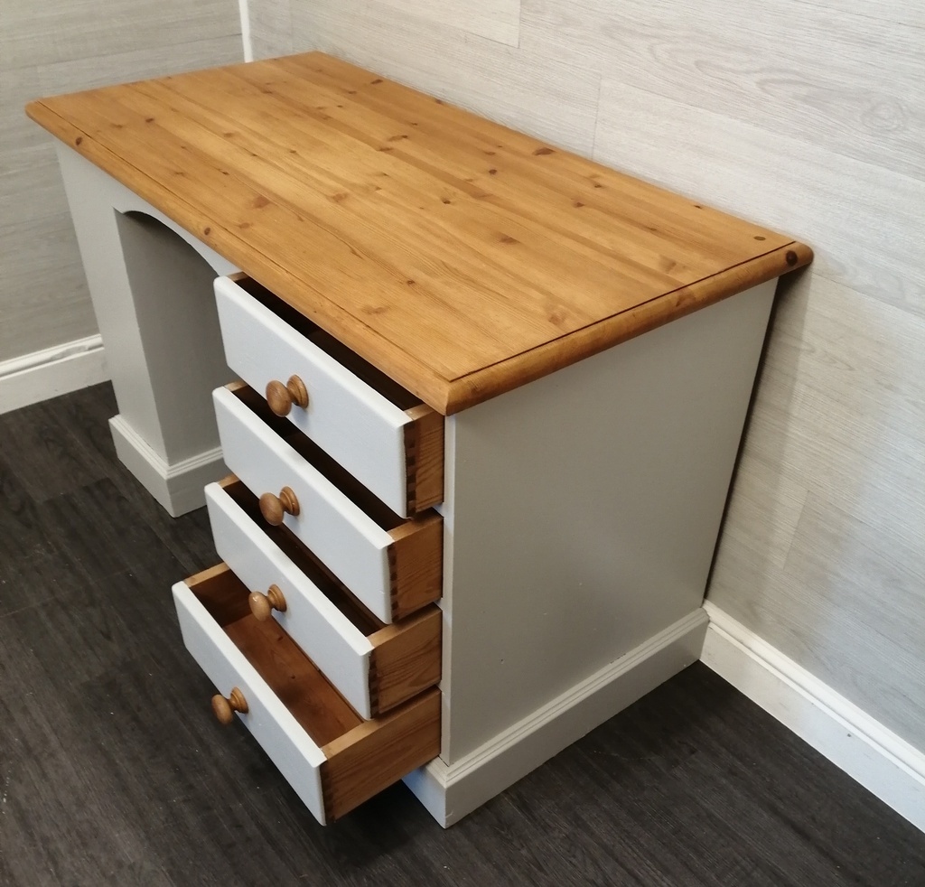 quality pine painted desk