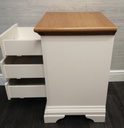 shaker style cream bedside