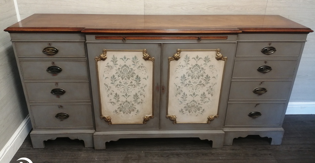 stunning large painted sideboard