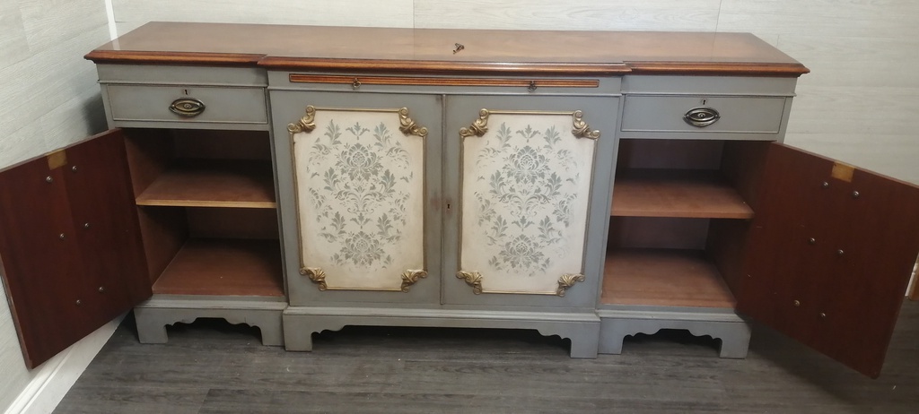 stunning large painted sideboard